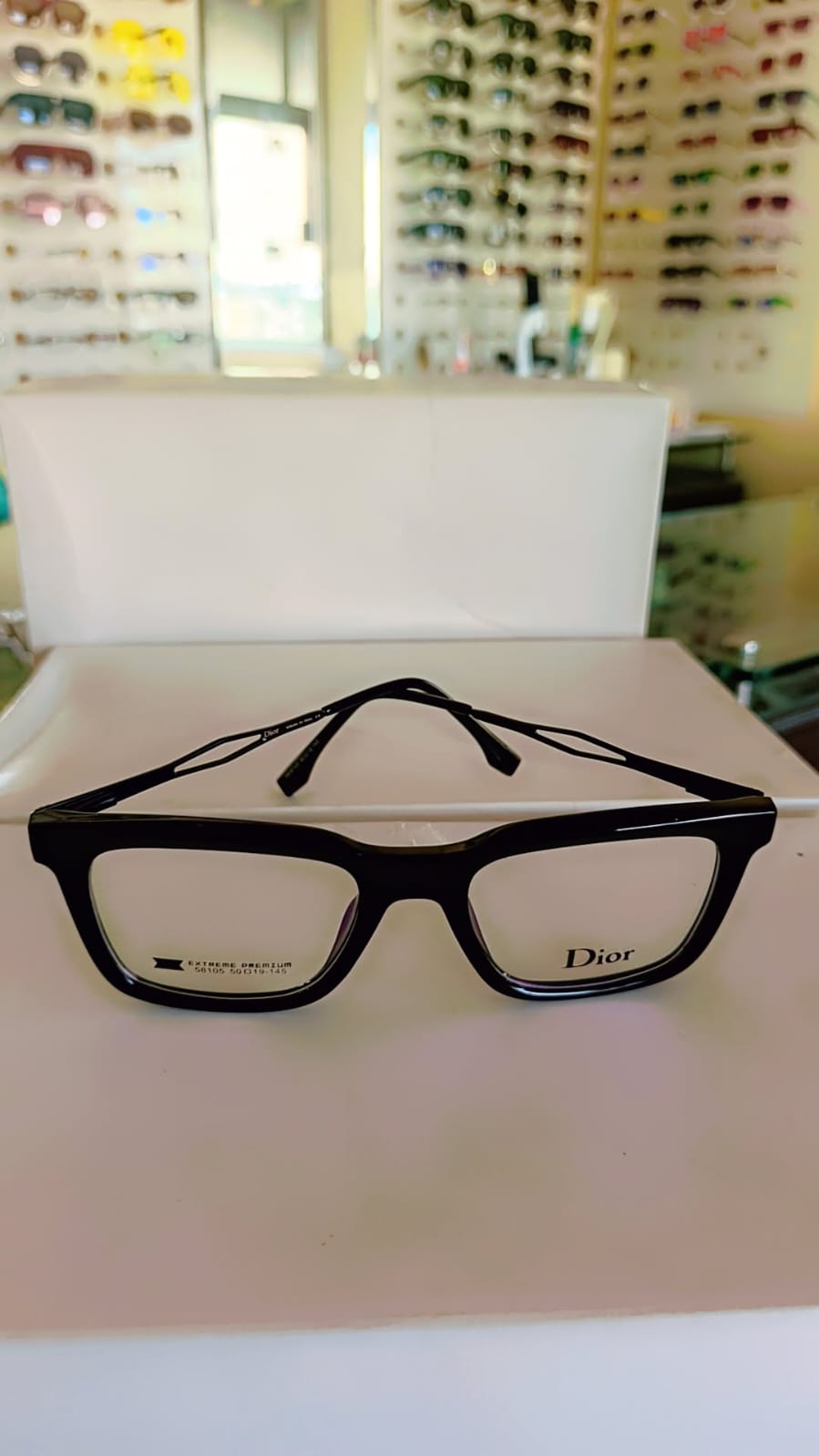 Alt: Dior black elegant optical glasses luxury designer frame