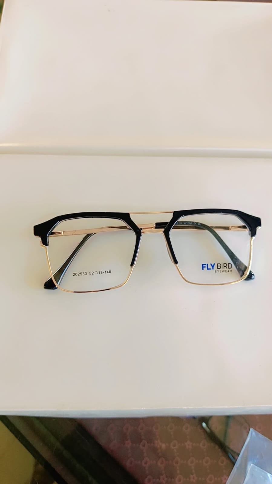 Flybird black optical frame stylish designer glasses for men & women